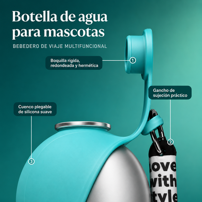HydroPet | Bebedero Portátil 2 en 1 para Perros
