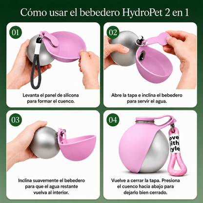 HydroPet | Bebedero Portátil 2 en 1 para Perros